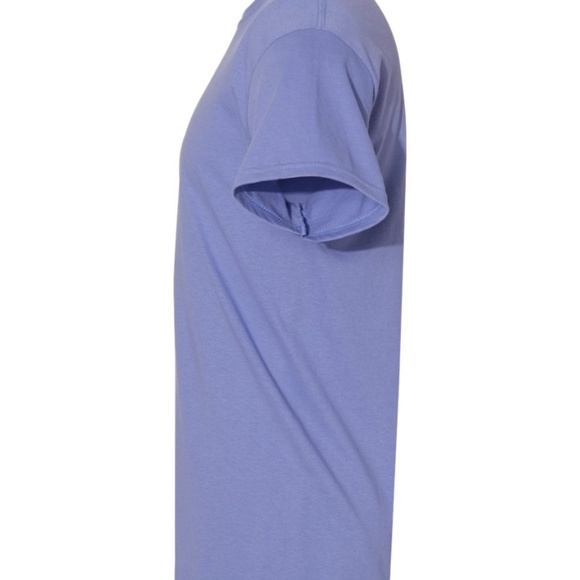 Gildan Unisex T-shirt Violet NEW - Picture 2 of 3
